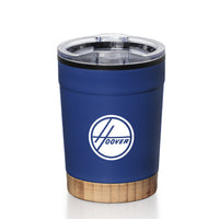 Custom Logo Eduardo Double Wall Tumbler w/Bamboo Base - 12oz