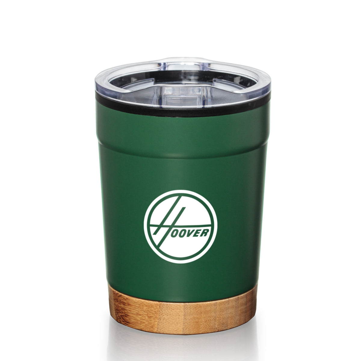 Custom Logo Eduardo Double Wall Tumbler w/Bamboo Base - 12oz