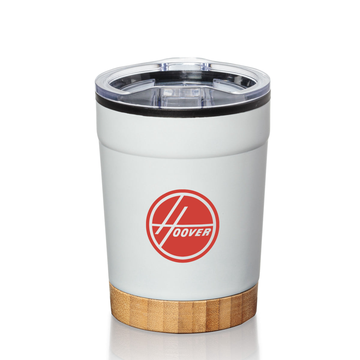 Custom Logo Eduardo Double Wall Tumbler w/Bamboo Base - 12oz