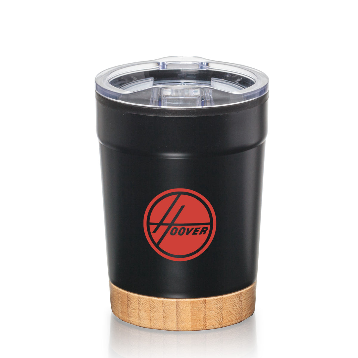 Custom Logo Eduardo Double Wall Tumbler w/Bamboo Base - 12oz
