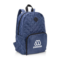 Custom Logo Eiffel Quilted Pattern Backpack