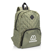 Custom Logo Eiffel Quilted Pattern Backpack