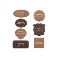 Custom Logo Engraved Chocolate Dessert Topper – Per Tray Pricing
