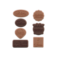 Custom Logo Engraved Chocolate Dessert Topper – Per Tray Pricing