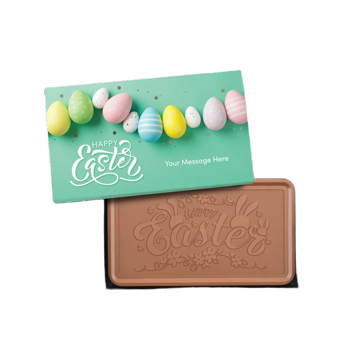 Custom Logo Epic 1lb. Chocolate Bar – Personalized Packaging – Happy Easter