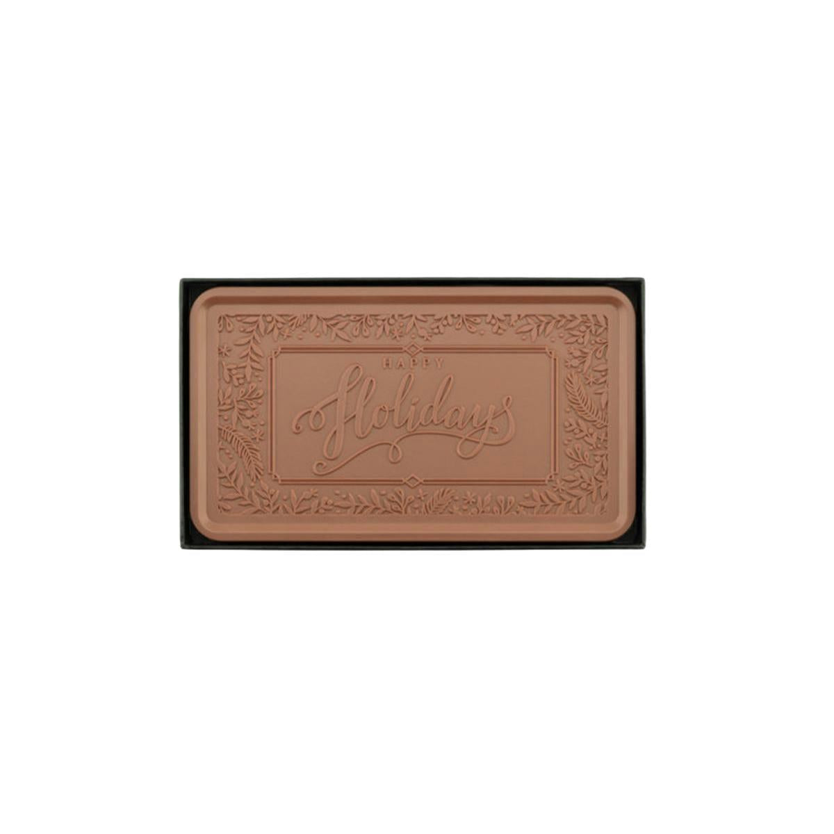 Custom Logo Epic 1lb. Chocolate Bar – Personalized Packaging – Happy Holidays