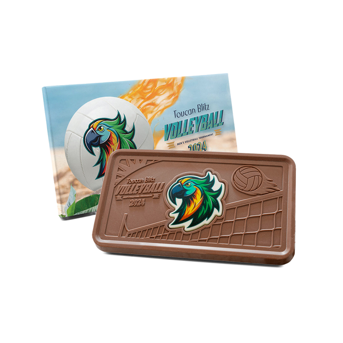 Custom Logo Epic 1lb. Engraved Combo Chocolate Bar – Classic Packaging