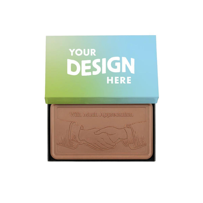 Custom Logo Epic 1lb. Quick Ship Engraved Chocolate Bar – Personalized Packaging