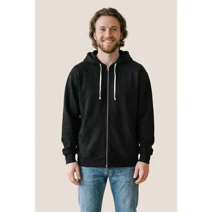 Custom Logo Ethica Hooded Full Zip Sweatshirt