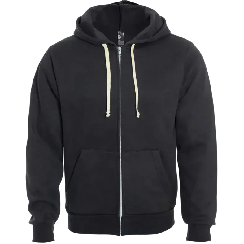 Custom Logo Ethica Hooded Full Zip Sweatshirt
