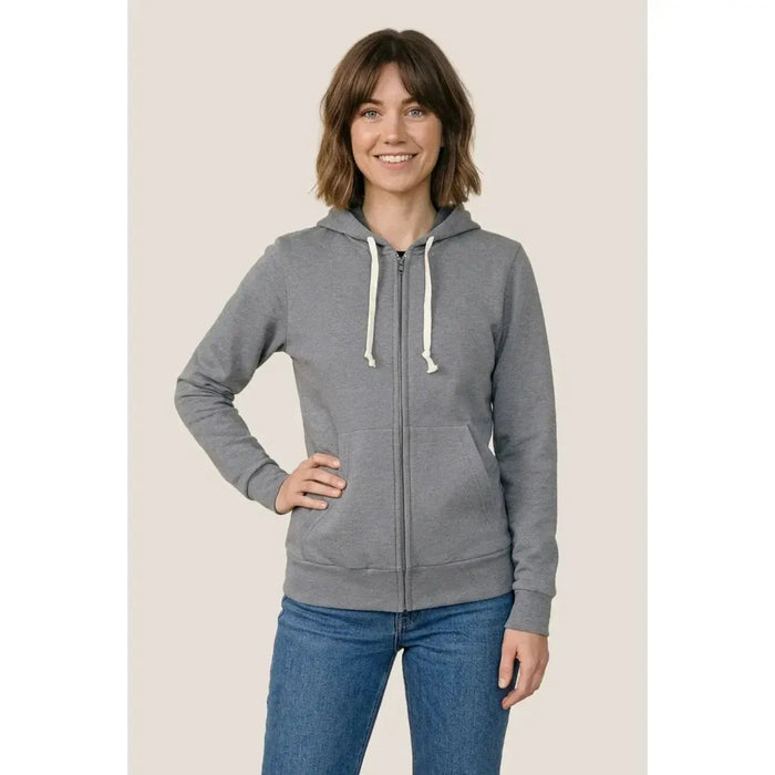 Custom Logo Ethica Hooded Full Zip Sweatshirt - Women