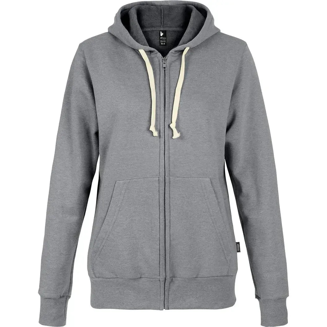 Custom Logo Ethica Hooded Full Zip Sweatshirt - Women