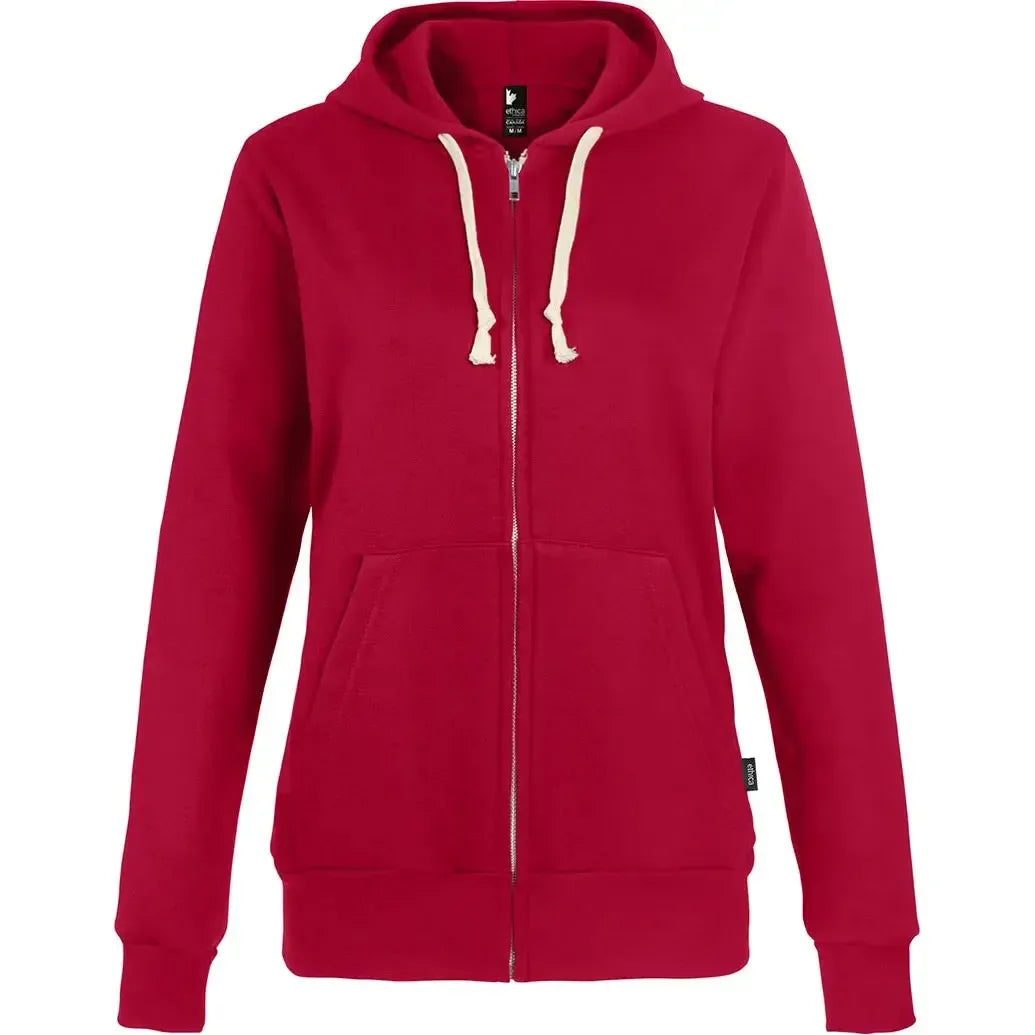 Custom Logo Ethica Hooded Full Zip Sweatshirt - Women