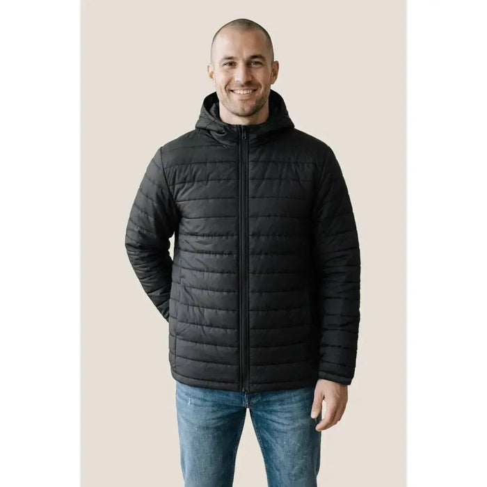 Custom Logo Ethica Hooded Quilted Jacket