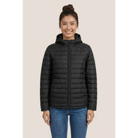 Custom Logo Ethica Hooded Quilted Jacket - Women