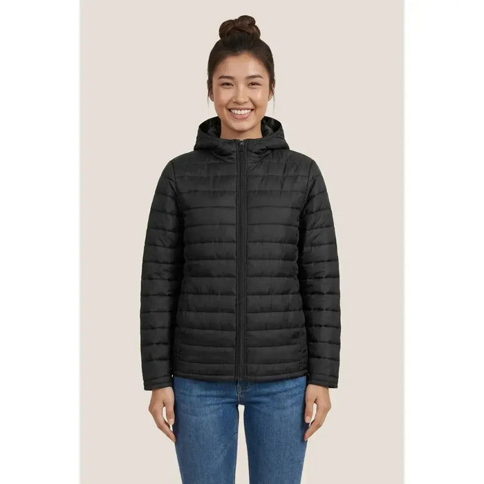 Custom Logo Ethica Hooded Quilted Jacket - Women