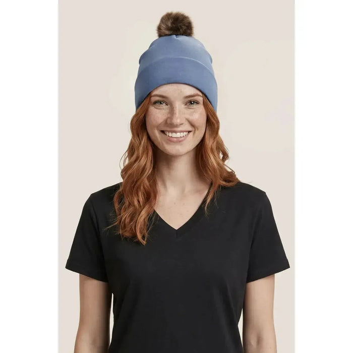 Custom Logo Ethica Pom Pom Beanie