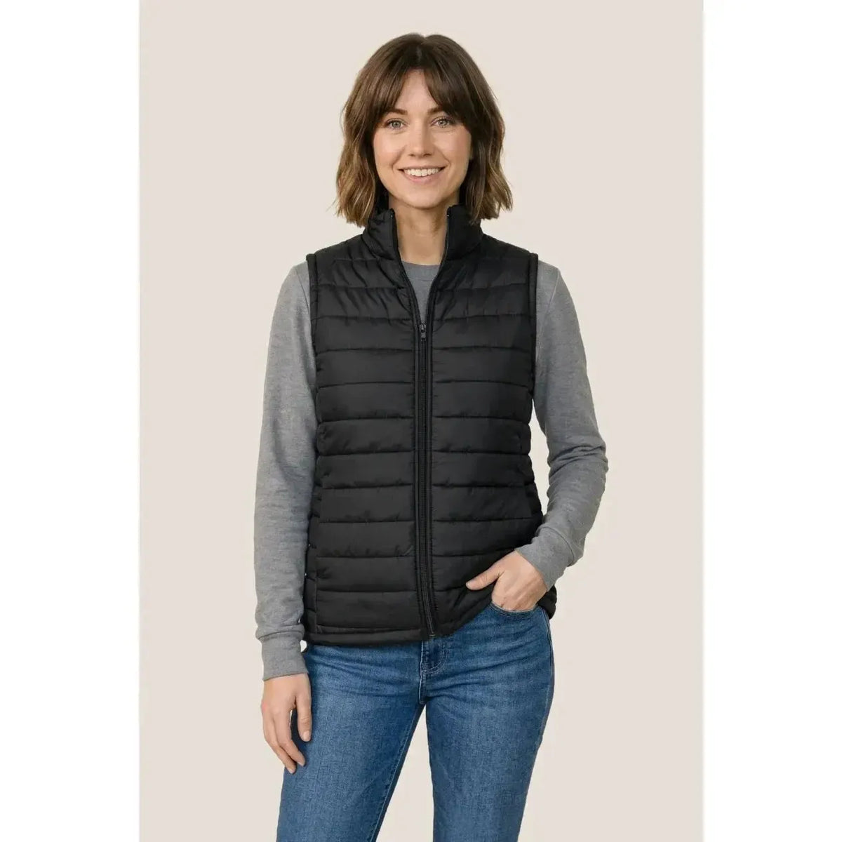 Custom Logo Ethica Quilted Vest - Women