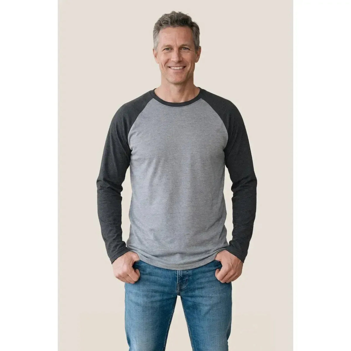 Custom Logo Ethica Raglan Long Sleeve T-shirt