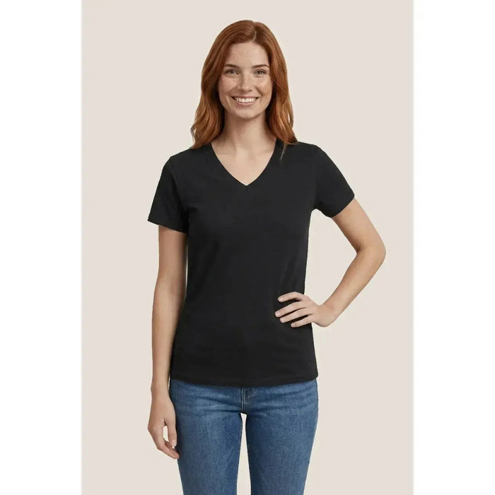 Custom Logo Ethica V-neck T-shirt - Women