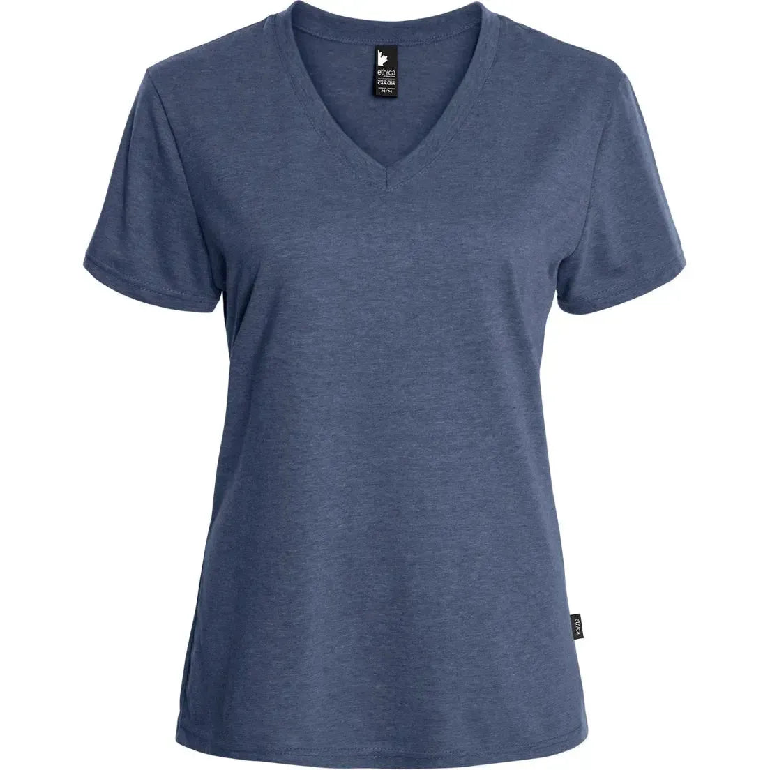 Custom Logo Ethica V-neck T-shirt - Women