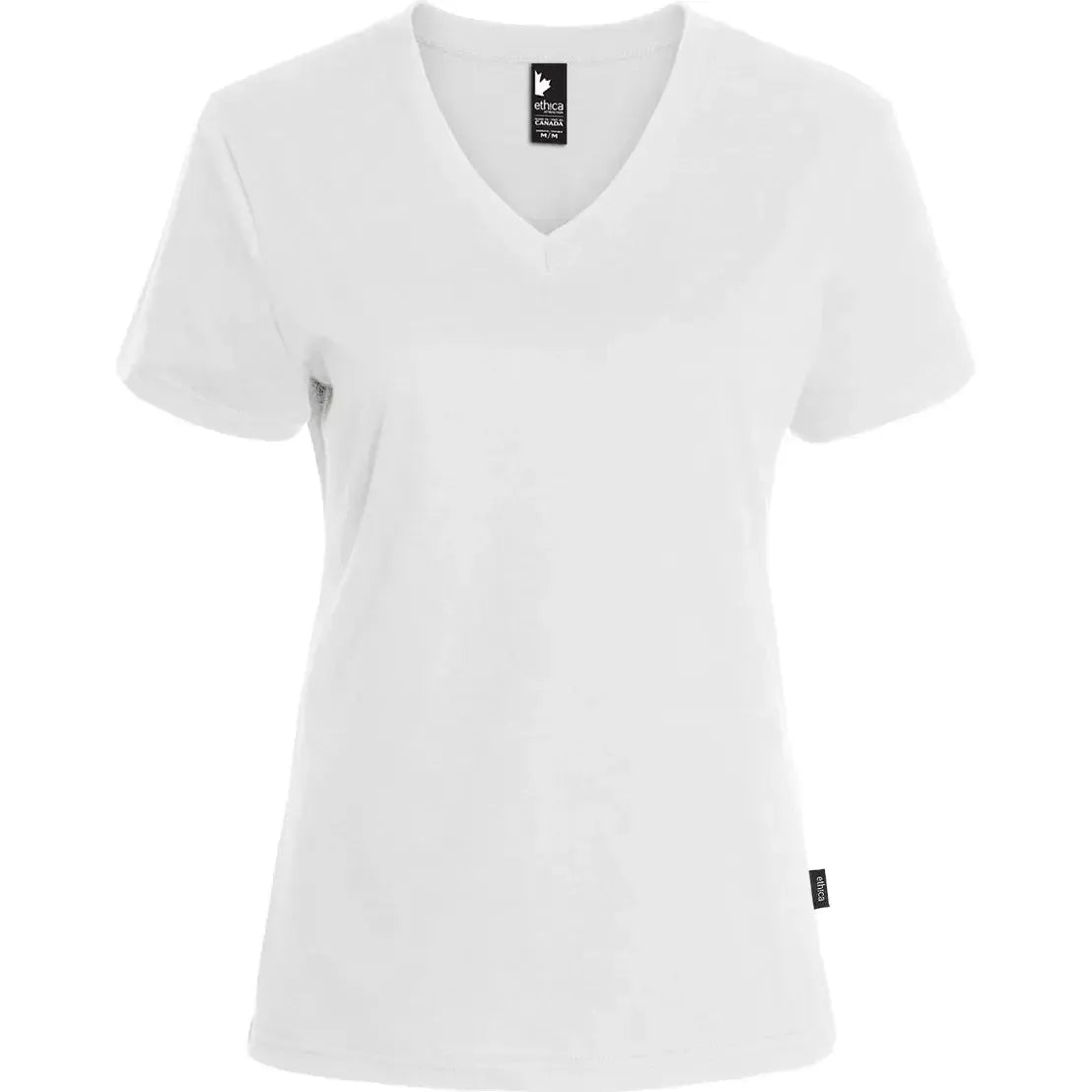 Custom Logo Ethica V-neck T-shirt - Women
