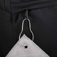 Custom Logo Fairway Recycled Golf Towel With Ball Cleaning Pouch