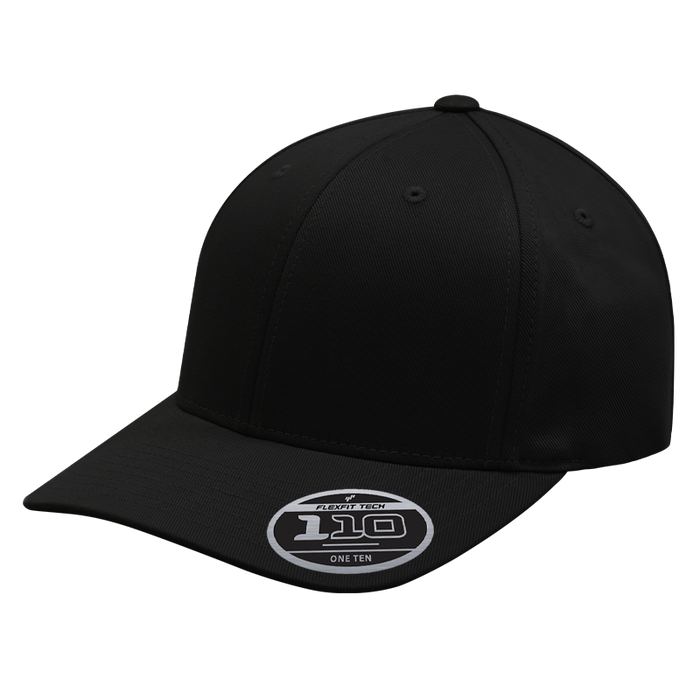 Custom Logo Flexfit ® Poly/Cotton Blend Performance Fitted Cap