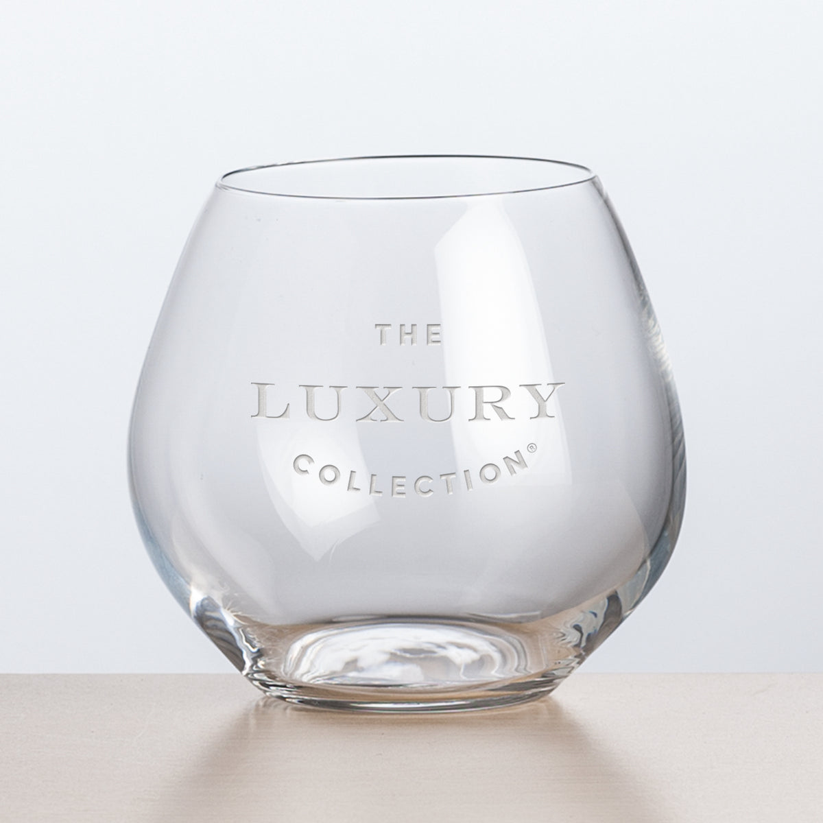 Custom Logo Florentina Stemless Wine - Deep Etch