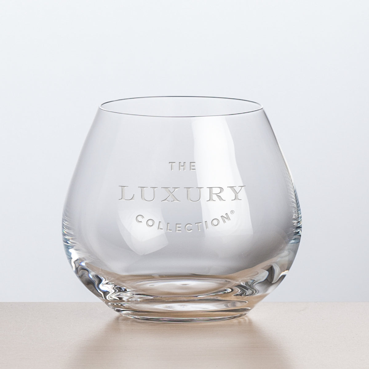Custom Logo Florentina Stemless Wine - Deep Etch
