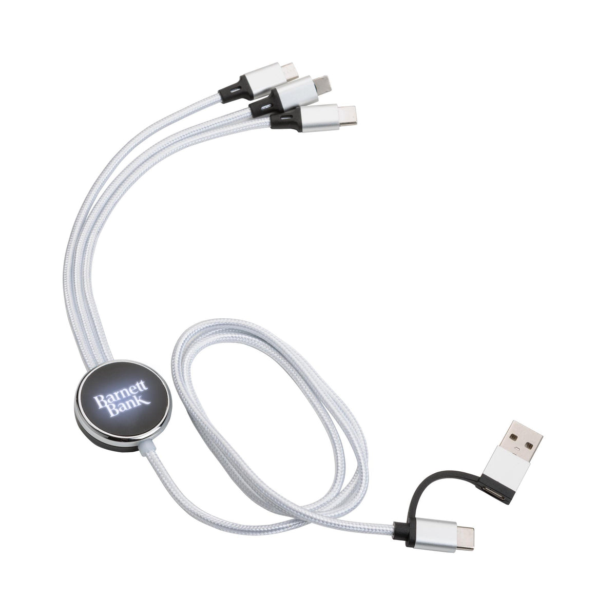 Custom Logo Fuller Light-Up Multi-Charge Cable