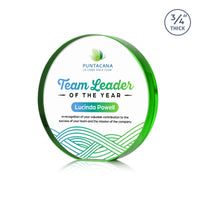 Custom Logo Gainsborough Circle VividPrint™ Award - Emerald
