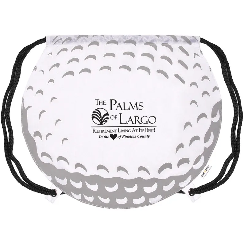 Custom Logo Gametime!® Golf Ball Drawstring Backpack