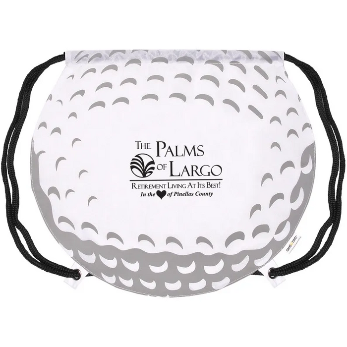Custom Logo Gametime!® Golf Ball Drawstring Backpack