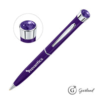 Custom Logo Garland® Color Aura Twist Ballpoint Pen - Chrome Accent