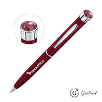 Custom Logo Garland® Color Aura Twist Ballpoint Pen - Chrome Accent