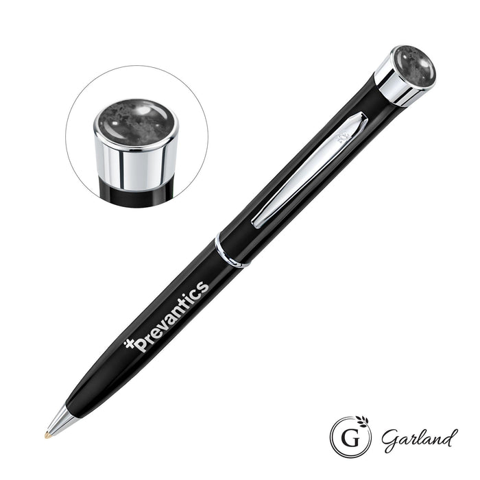 Custom Logo Garland® Color Aura Twist Ballpoint Pen - Chrome Accent
