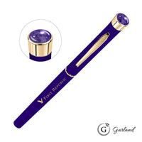 Custom Logo Garland® Color Matte Aura Rollerball Pen - Gold