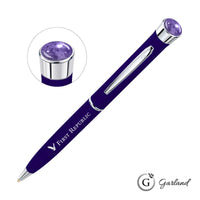 Custom Logo Garland® Color Matte Aura Twist Pen - Chrome