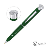 Custom Logo Garland® Color Matte Custom Emblem Twist Pen - Chrome