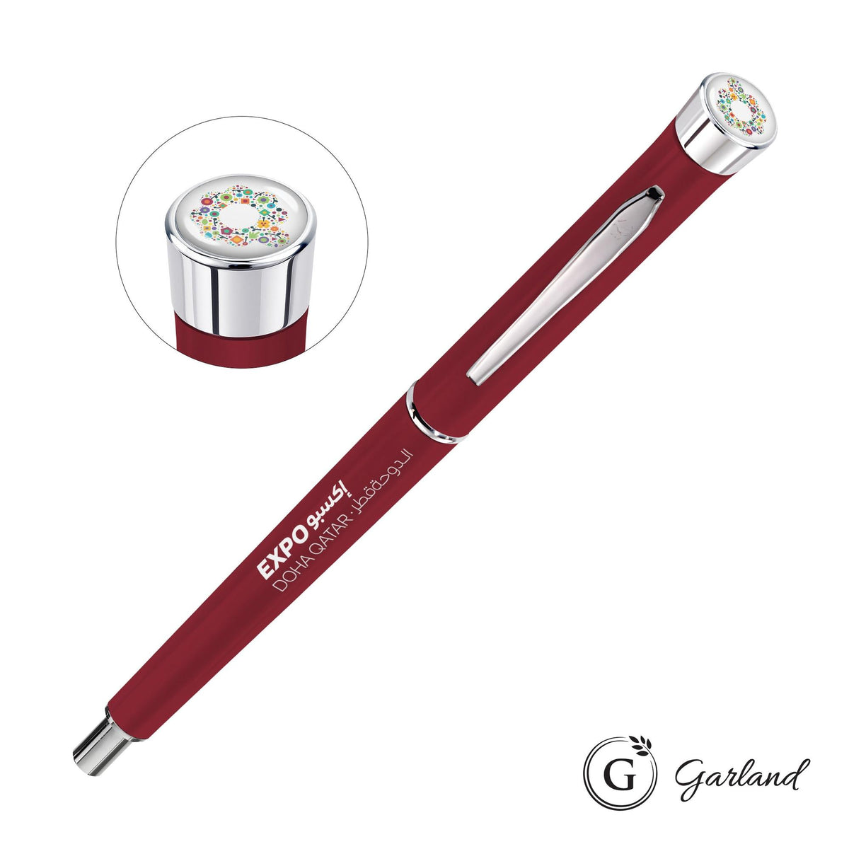 Custom Logo Garland® Color Matte Custom Mechanical Pencil - Chrome