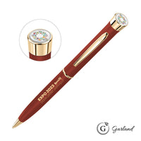 Custom Logo Garland® Color Matte Custom Twist Ballpoint Pen - Gold