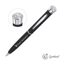 Custom Logo Garland® Color Matte Emblem Twist Ballpoint Pen - Chrome