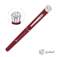 Custom Logo Garland® Color Matte Rollerball Pen - Chrome