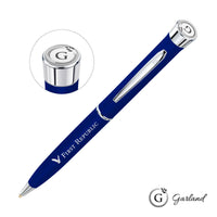 Custom Logo Garland® Color Matte Twist Ballpoint Pen - Chrome