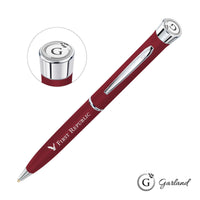Custom Logo Garland® Color Matte Twist Ballpoint Pen - Chrome