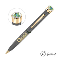 Custom Logo Garland® Recycled Custom Ballpoint Twist Pen - Gold Accent