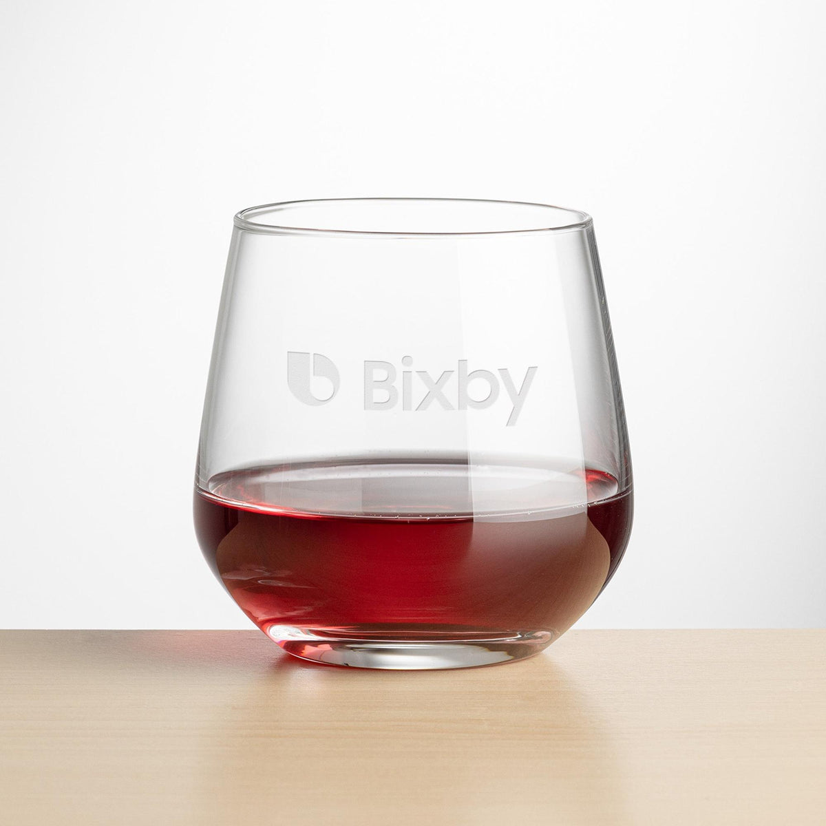 Custom Logo Garland Stemless Wine - Deep Etch