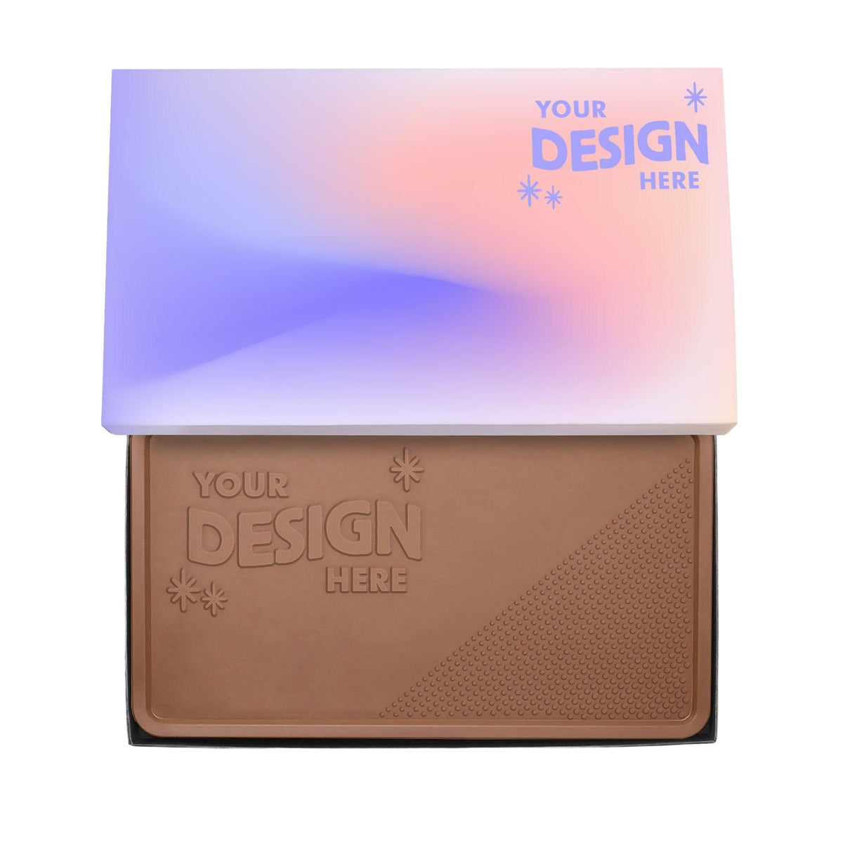 Custom Logo Giant 2lb. Engraved Chocolate Bar – Classic Packaging