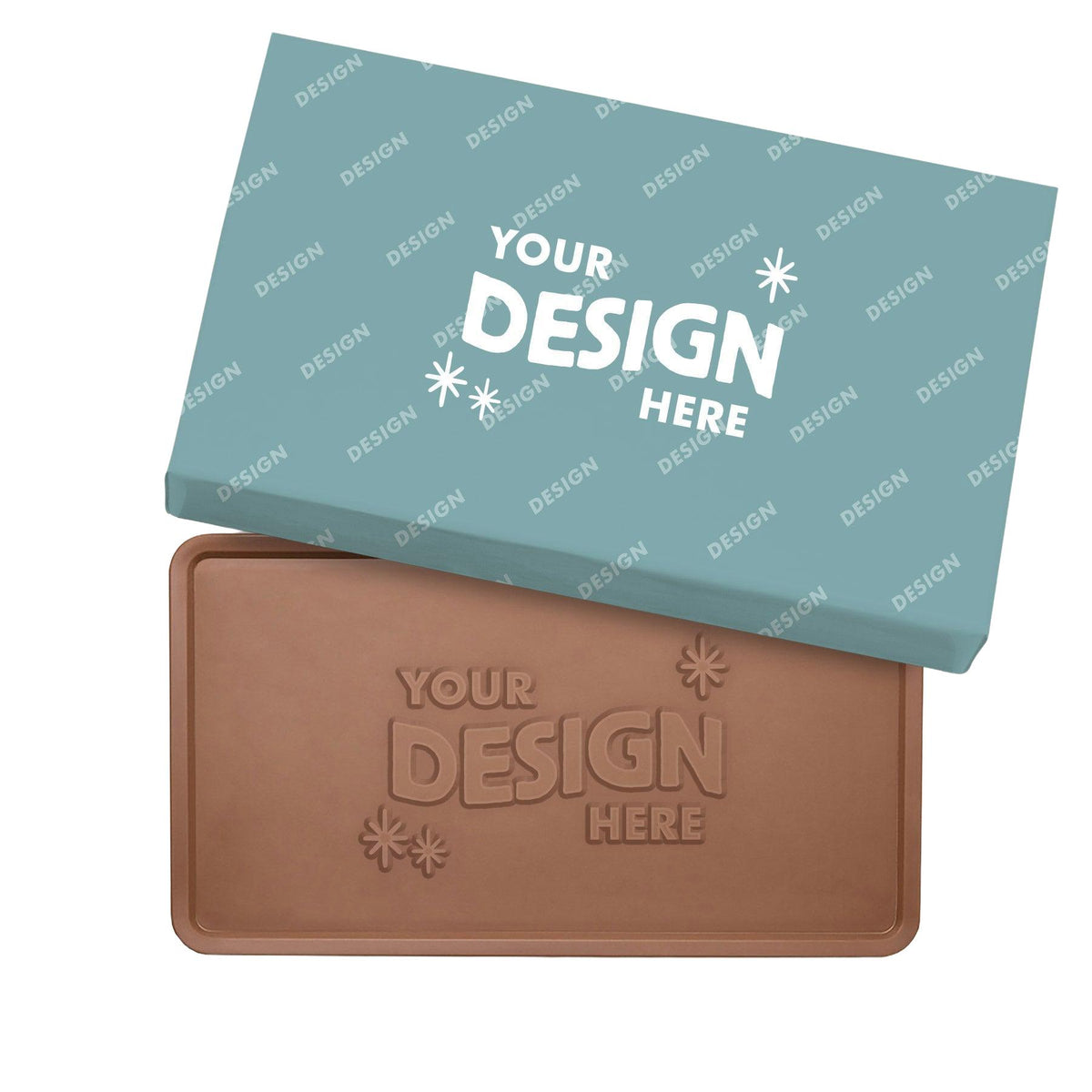 Custom Logo Giant 2lb. Engraved Chocolate Bar with Luxury Custom Packaging